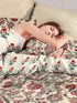 The White Moss Hannah Reversible Print Pinch Pleat AC Comforter With 2 Pillow Cover